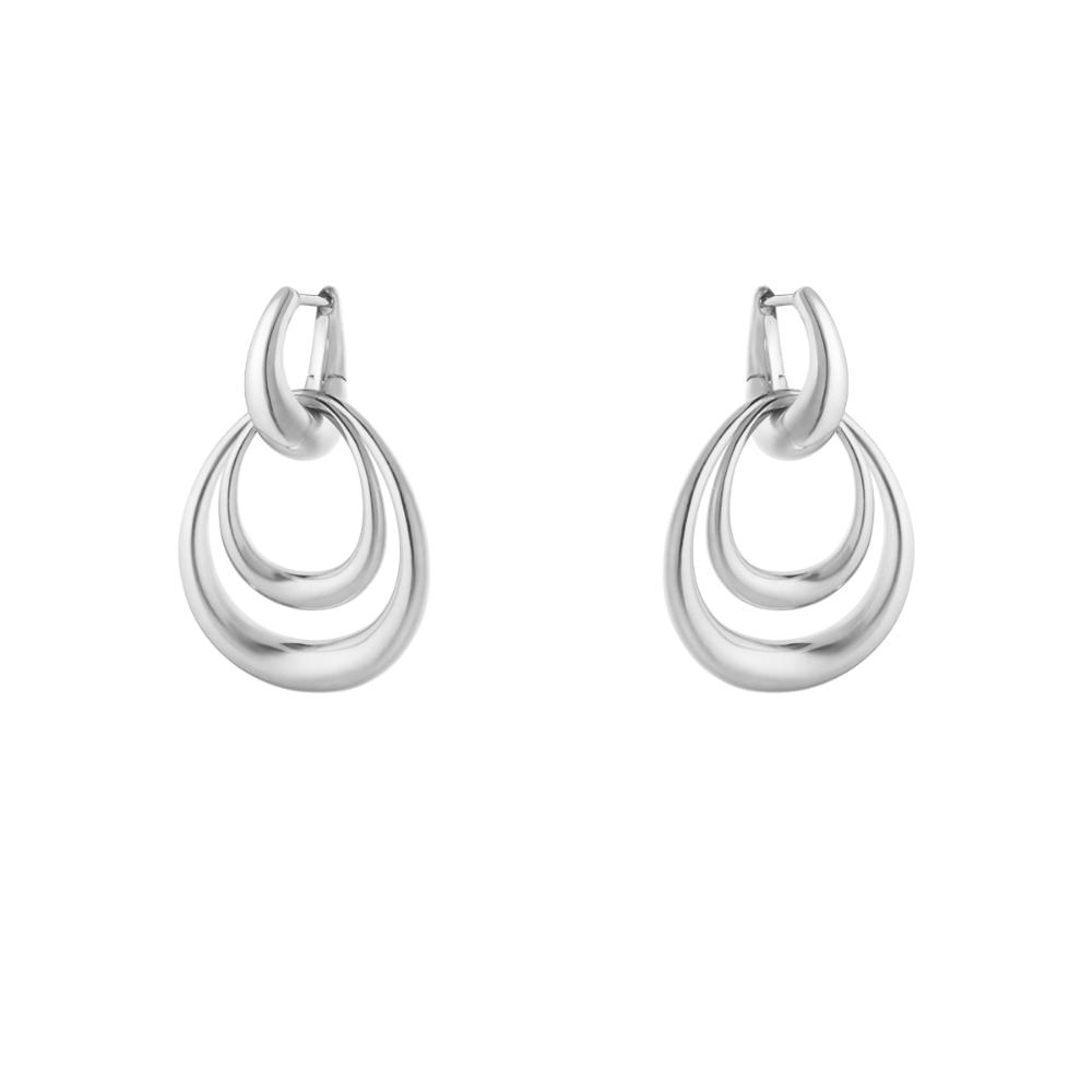 Georg Jensen Offsprings Double Element Earring Medium