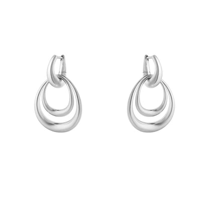 Georg Jensen Offsprings Double Element Earring Medium