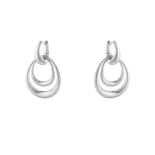 Georg Jensen Offsprings Double Element Earring Medium