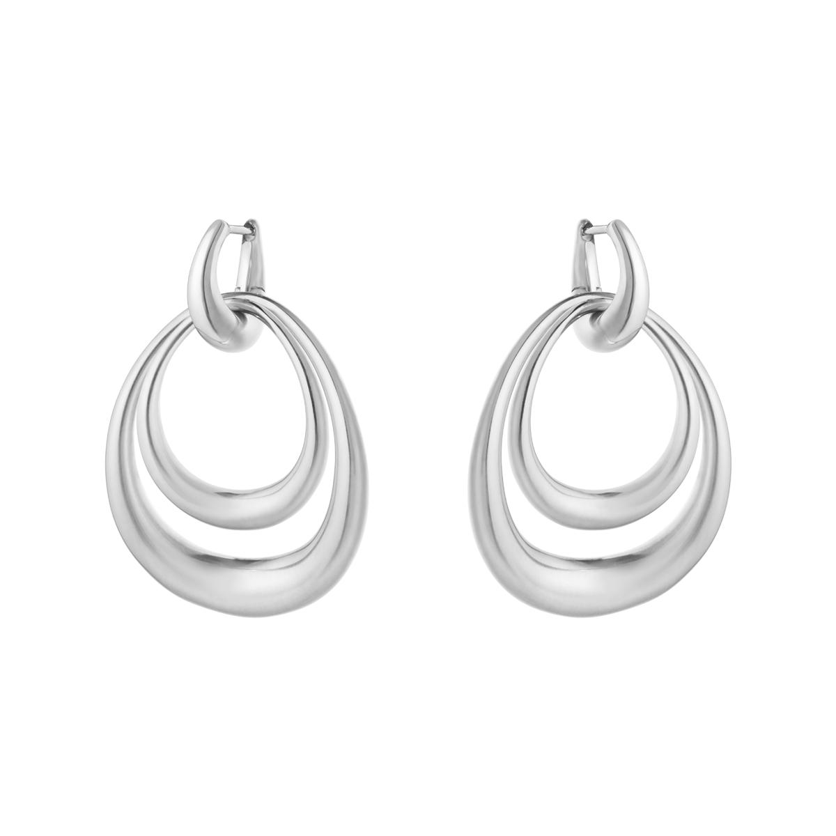 Georg Jensen Offsprings Double Element Earring Large