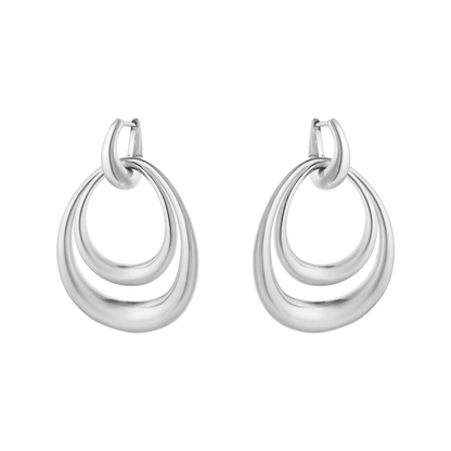 Georg Jensen Offsprings Double Element Earring Large