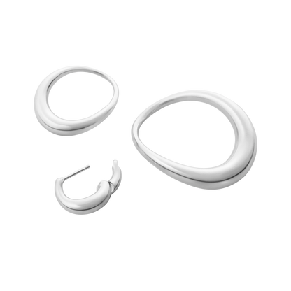Georg Jensen Offsprings Double Element Earring Large