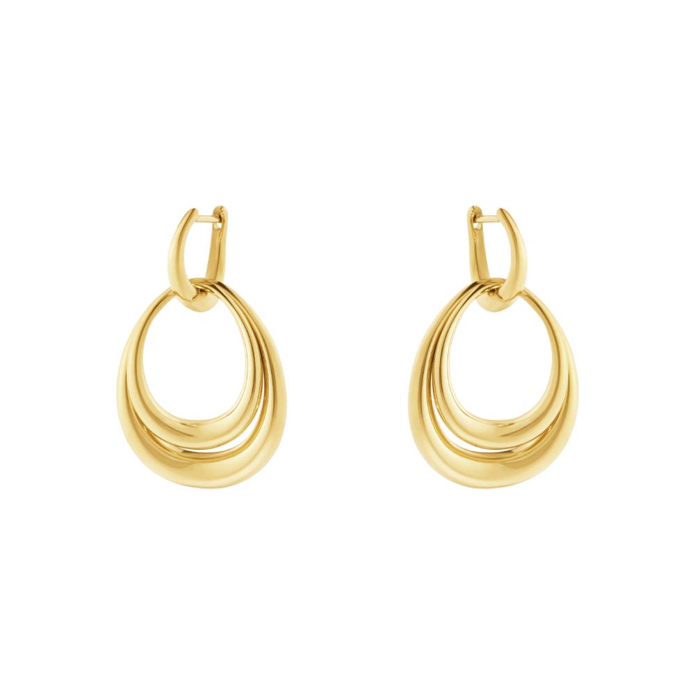 Georg Jensen Offspring Double Element Medium Earring YG