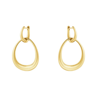 Georg Jensen Offspring Double Element Medium Earring YG