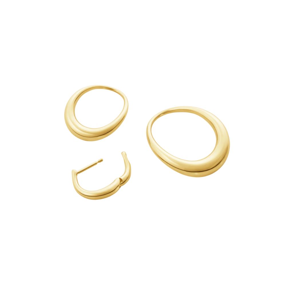 Georg Jensen Offspring Double Element Medium Earring YG