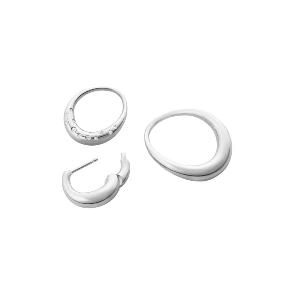 Georg Jensen Offsprings Medium Earrings Diamond RH