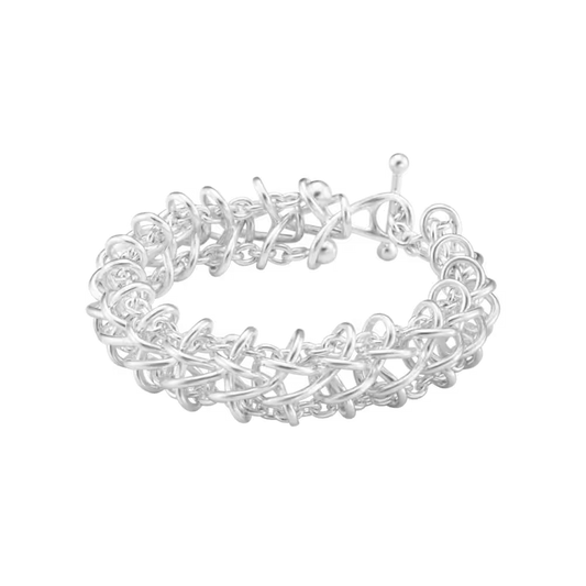 Georg Jensen WEFT armbånd med dobbelte led