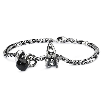 Trollbeads Black Spinel Tassel Bead