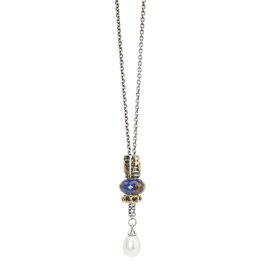 Trollbeads Fantasy halskæde med hvid perle