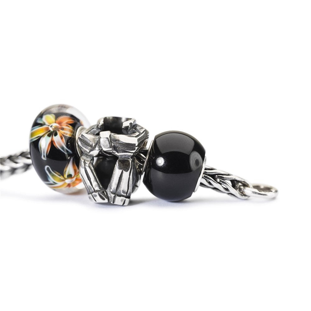 Trollbeads Rund Sort Onyks