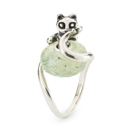Trollbeads Prehnite with Toumalinated Quartz Bead