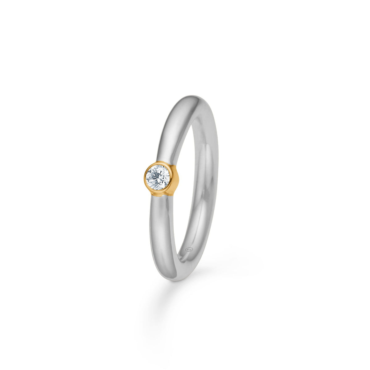 Mads Z ring "Vera" med 8 karat guld og zirkonia