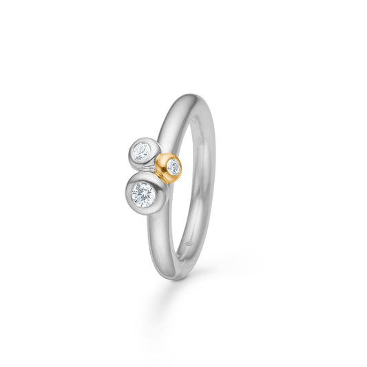 Mads Z ring "Nola" med 8 karat guld og zirkonia