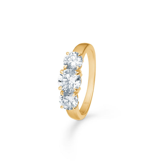 Mads Z ring "Solis Trio" med zirkonia