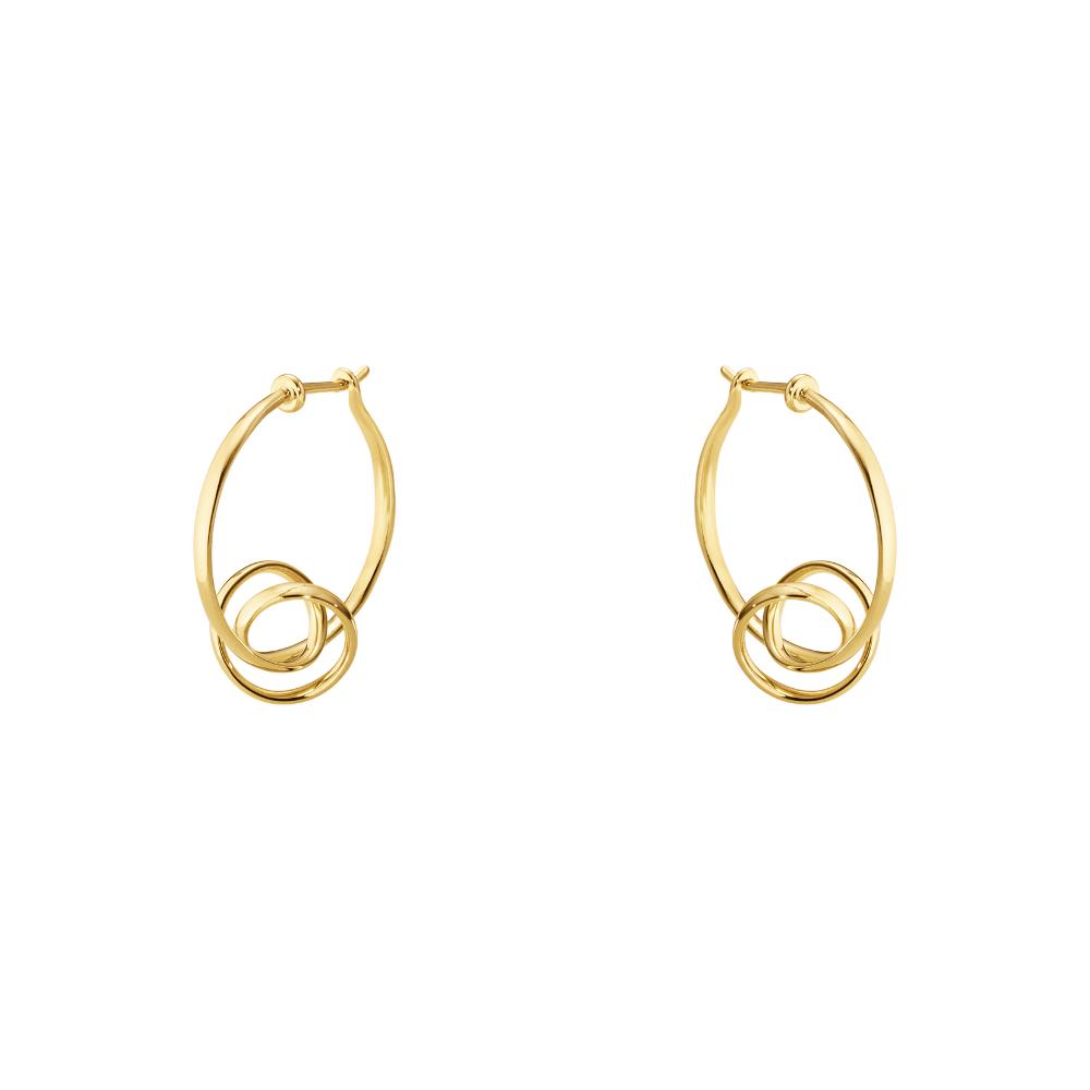 Georg Jensen Forget-Me-Knot Earhoop YG