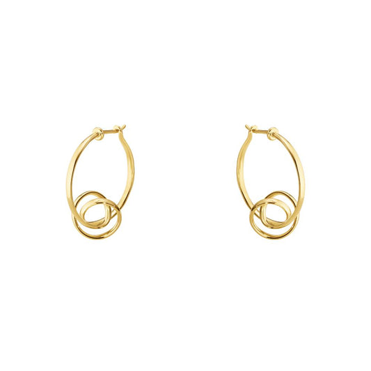 Georg Jensen Forget-Me-Knot Earhoop YG