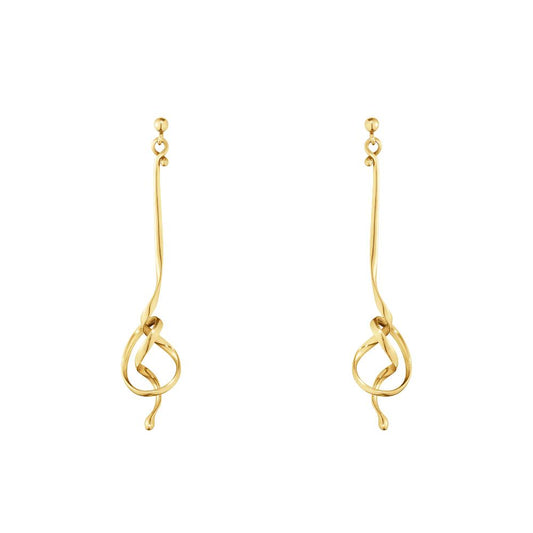 Georg Jensen Forget-Me-Knot Earring YG