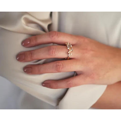 Twigs Moonstone ring