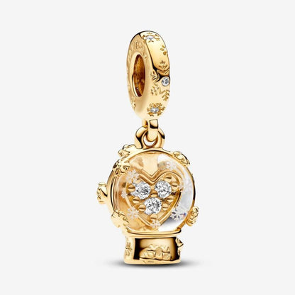 Pandora Forgyldt snow globe charm