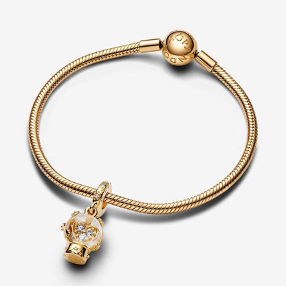 Pandora Forgyldt snow globe charm
