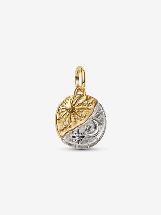 Pandora Sun and Moon Medallion Charm