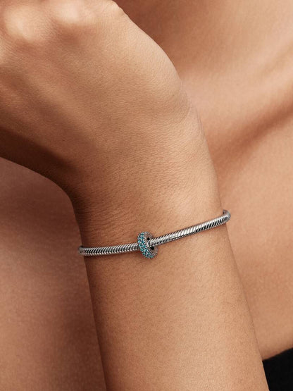 Pandora Isblå sten spacer charms