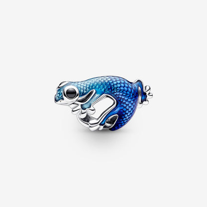 Pandora Metalblå Gekko charm