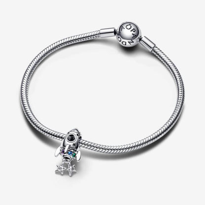 Pandora Sølv space rocket charm