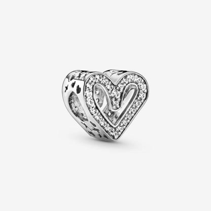 Pandora Funklende Frihåndshjerte Charm
