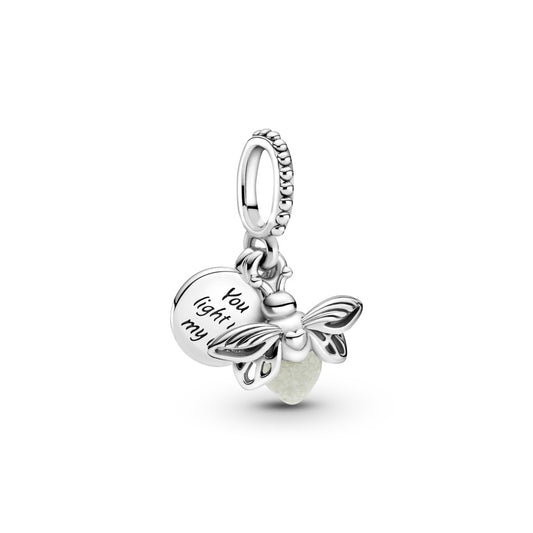 Pandora Selvlysende Ildflue Charm