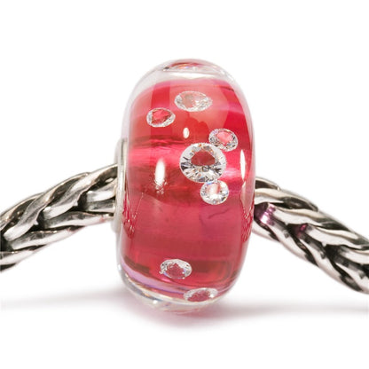 Trollbeads Pink Diamantkugle