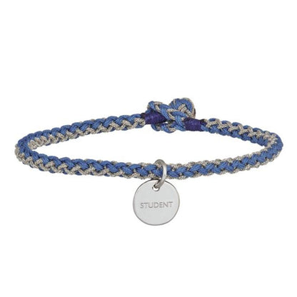 Nordahl Jewellery Håndflettet armbånd STUDENT blå