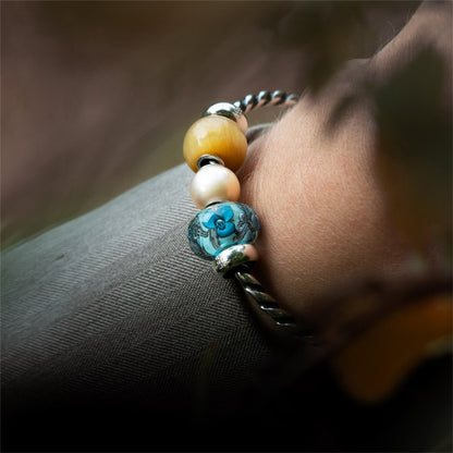 Trollbeads Jumbo Round Cat's Eye Bead