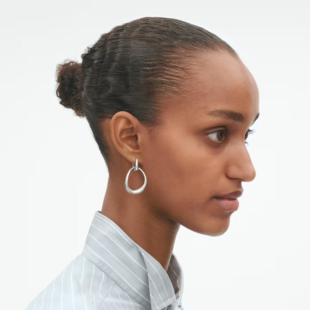 Georg Jensen Offsprings Double Element Earring Large