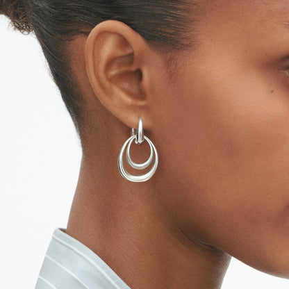 Georg Jensen Offsprings Double Element Earring Medium