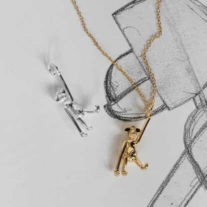 Kay Bojesen Jewelry Abe i forgyldt
