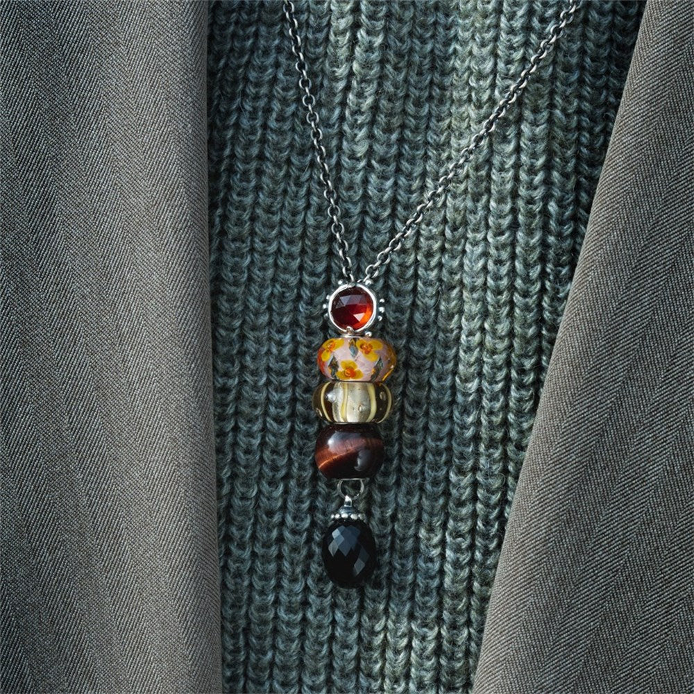 Trollbeads Jumbo Round Red Tiger Eye Bead