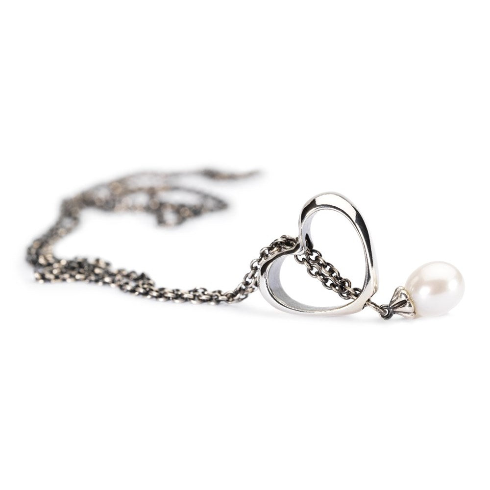 Trollbeads Fantasy halskæde med hvid perle