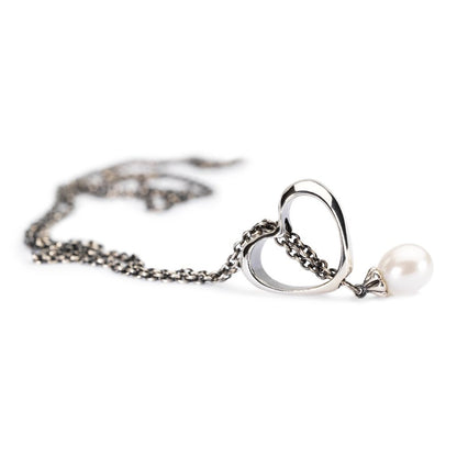 Trollbeads Fantasy halskæde med hvid perle