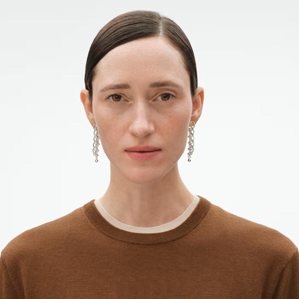 Georg Jensen WEFT Earring 5 Links silver