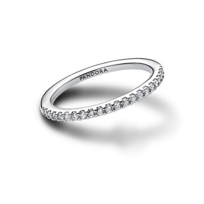 Pandora Sølv ring med cubic zirkonia