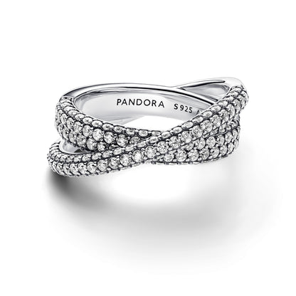 Pandora Sølv ring med cubic zirkonia