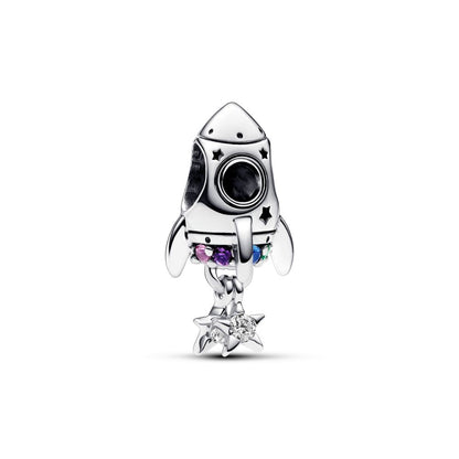 Pandora Sølv space rocket charm