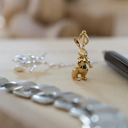 Kay Bojesen Jewelry Kanin i forgyldt