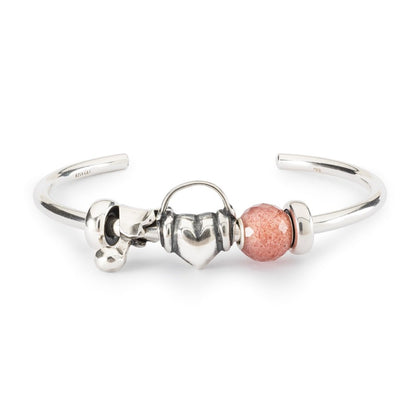 Trollbeads Round Strawberry Quartz Facet
