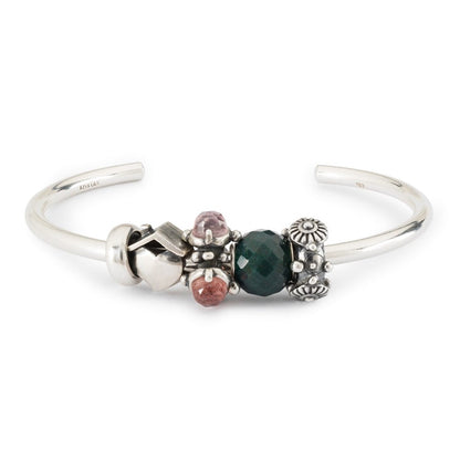 Trollbeads Round Green Chalcedony Facet