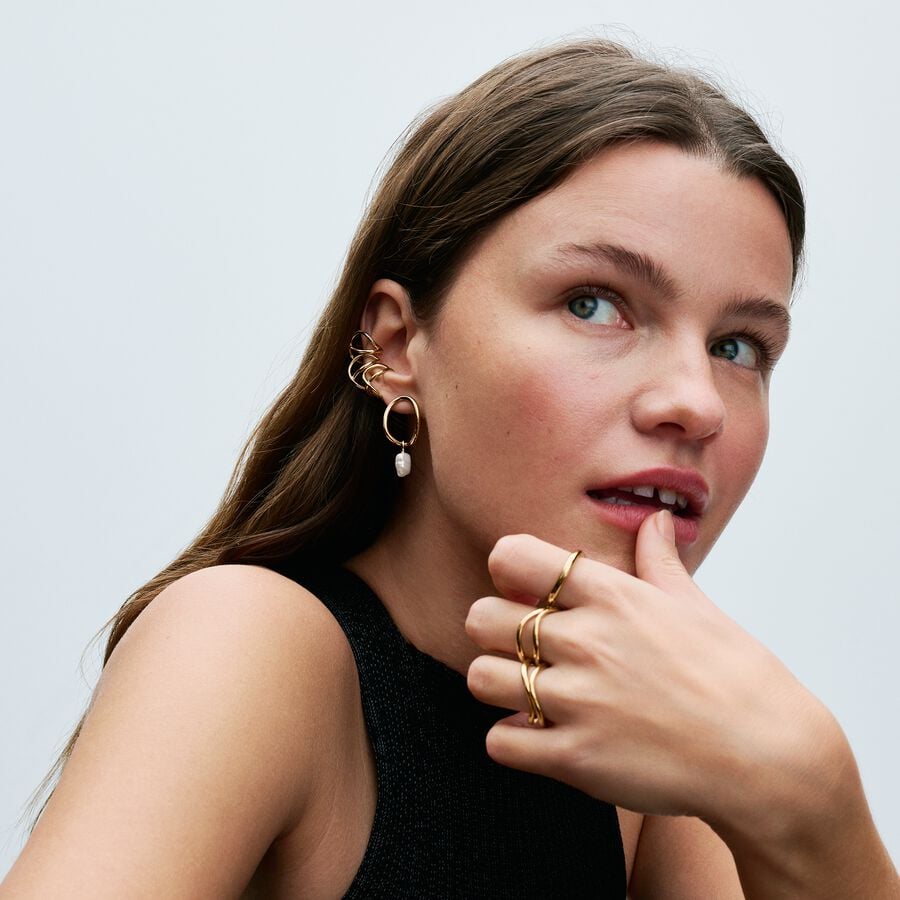 Pandora Organisk formet ringe