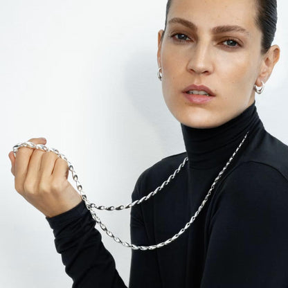 Georg Jensen Reflect Graduated Necklace silver