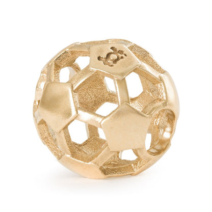 Trollbeads Football Passion, Gold Bead