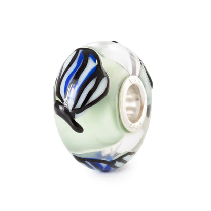 Trollbeads Himmelblå Vinger glaskugle